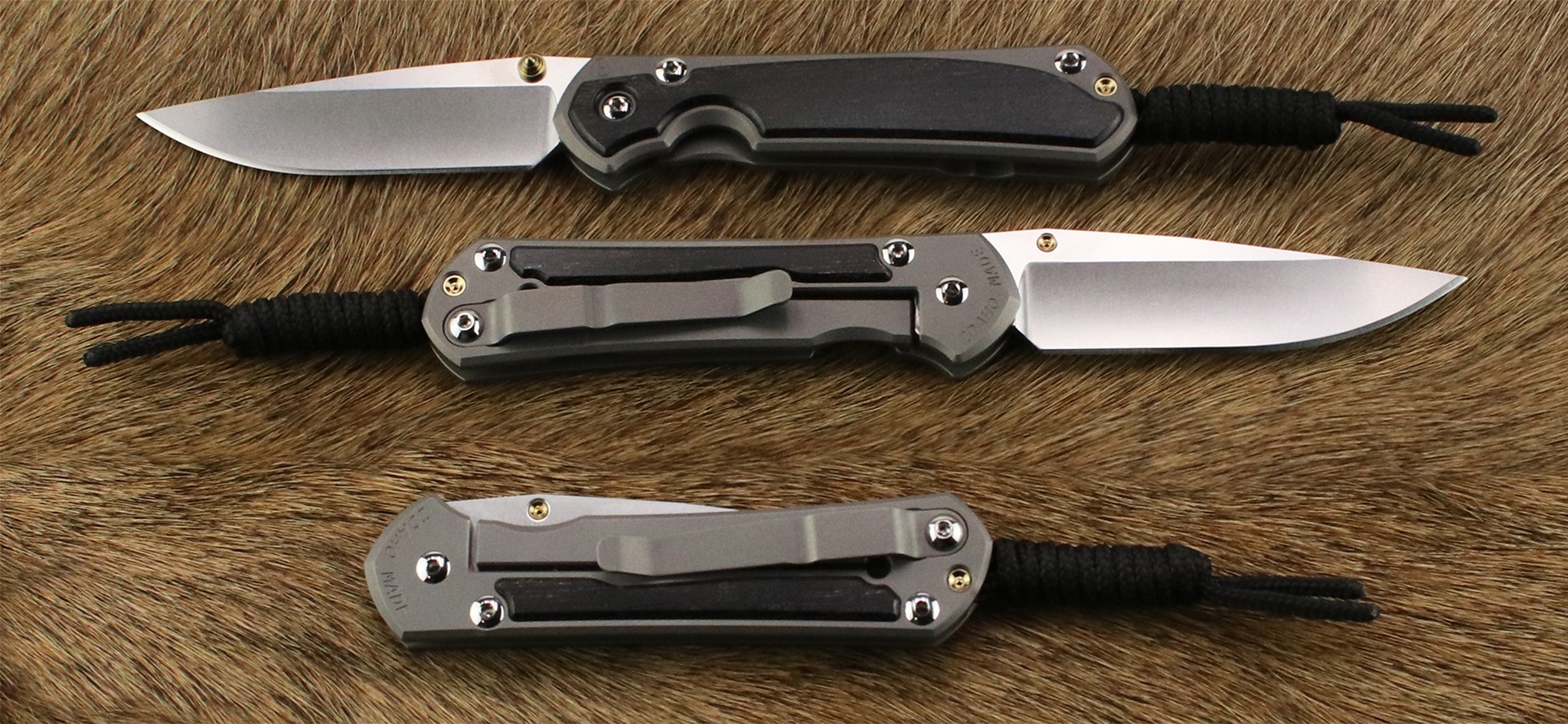 Small Sebenza 31 Inlay Bog Oak Drop Point